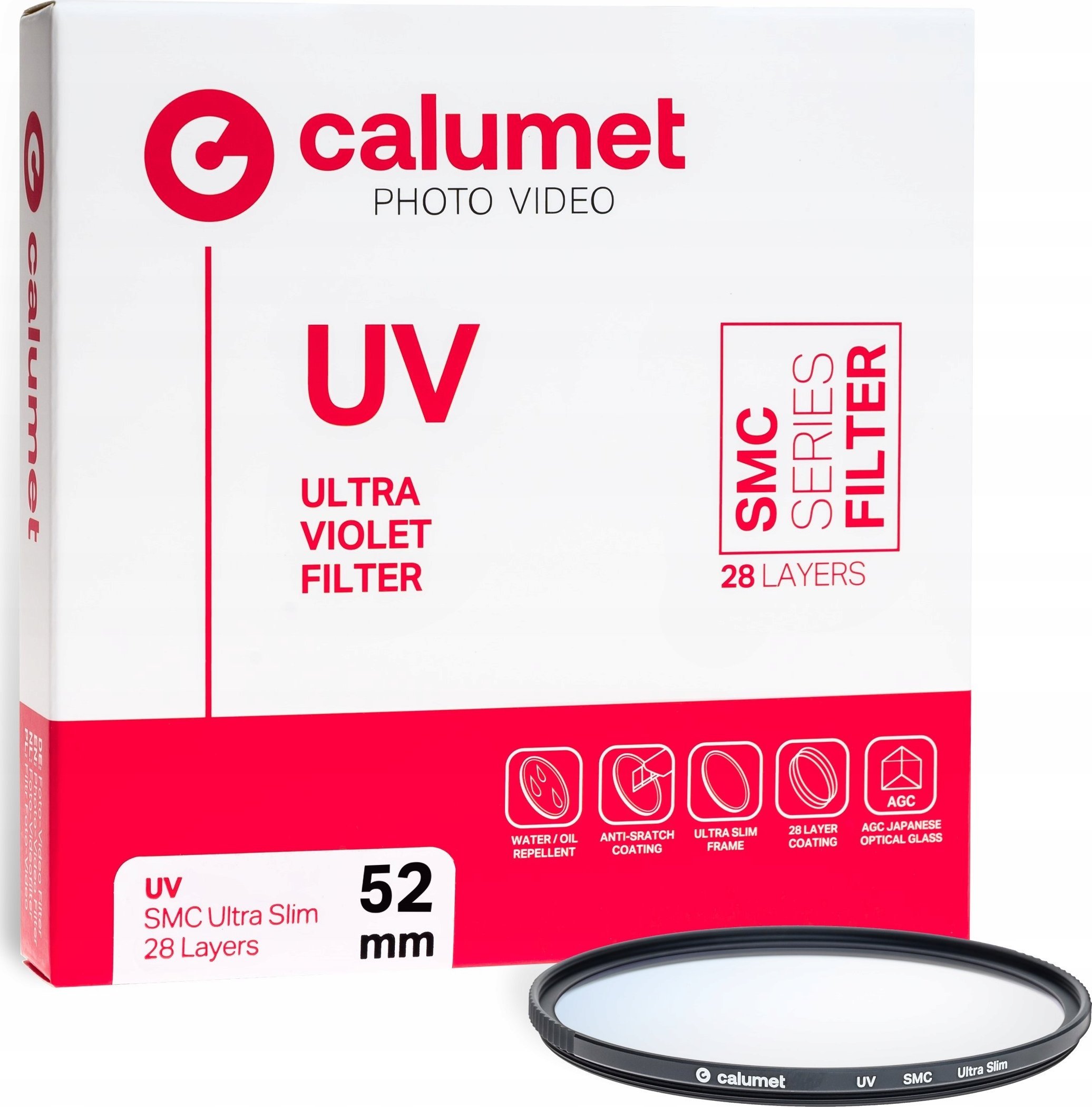 Filtr Calumet Calumet Filtr UV SMC 52 mm Ultra Slim 28 Layers