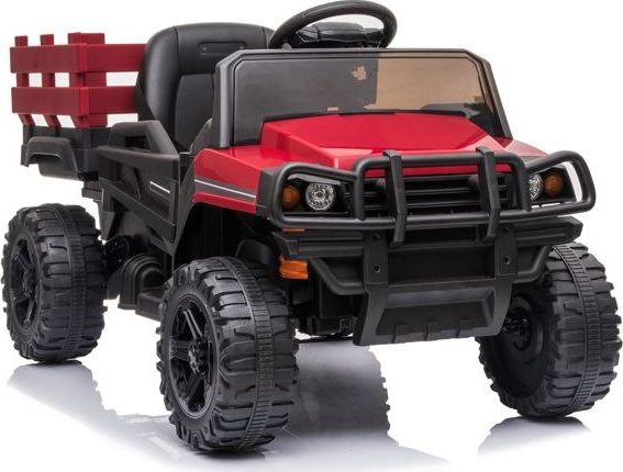 Super-Toys DZIP UTV Z DUŻĄ SKRZYNIĄ ZAŁADUNKOWĄ, MIĘKKIE KOŁA, MIĘKKIE SIEDZENIE/BDM0926