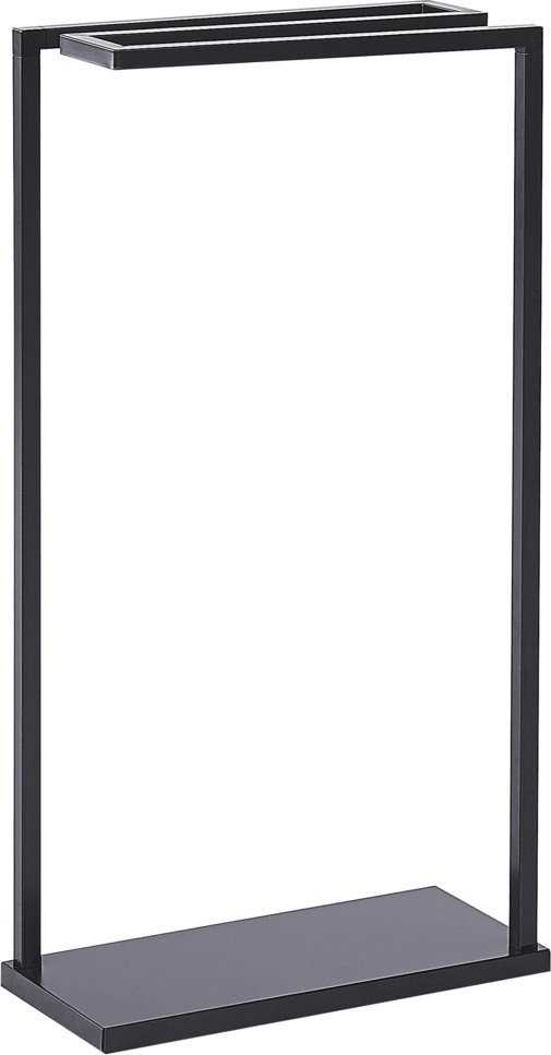 Beliani Stojak na ręczniki 42 x 83 cm czarny GARCITAS