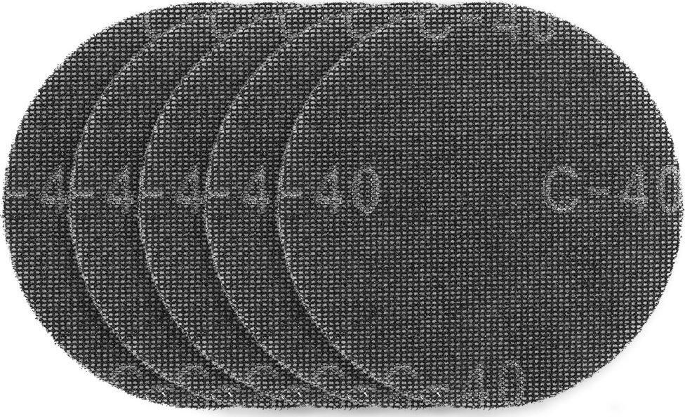 Graphite Siatka ścierna do gipsu na rzep 180 mm, K40, 5szt do szlifierki 59G263