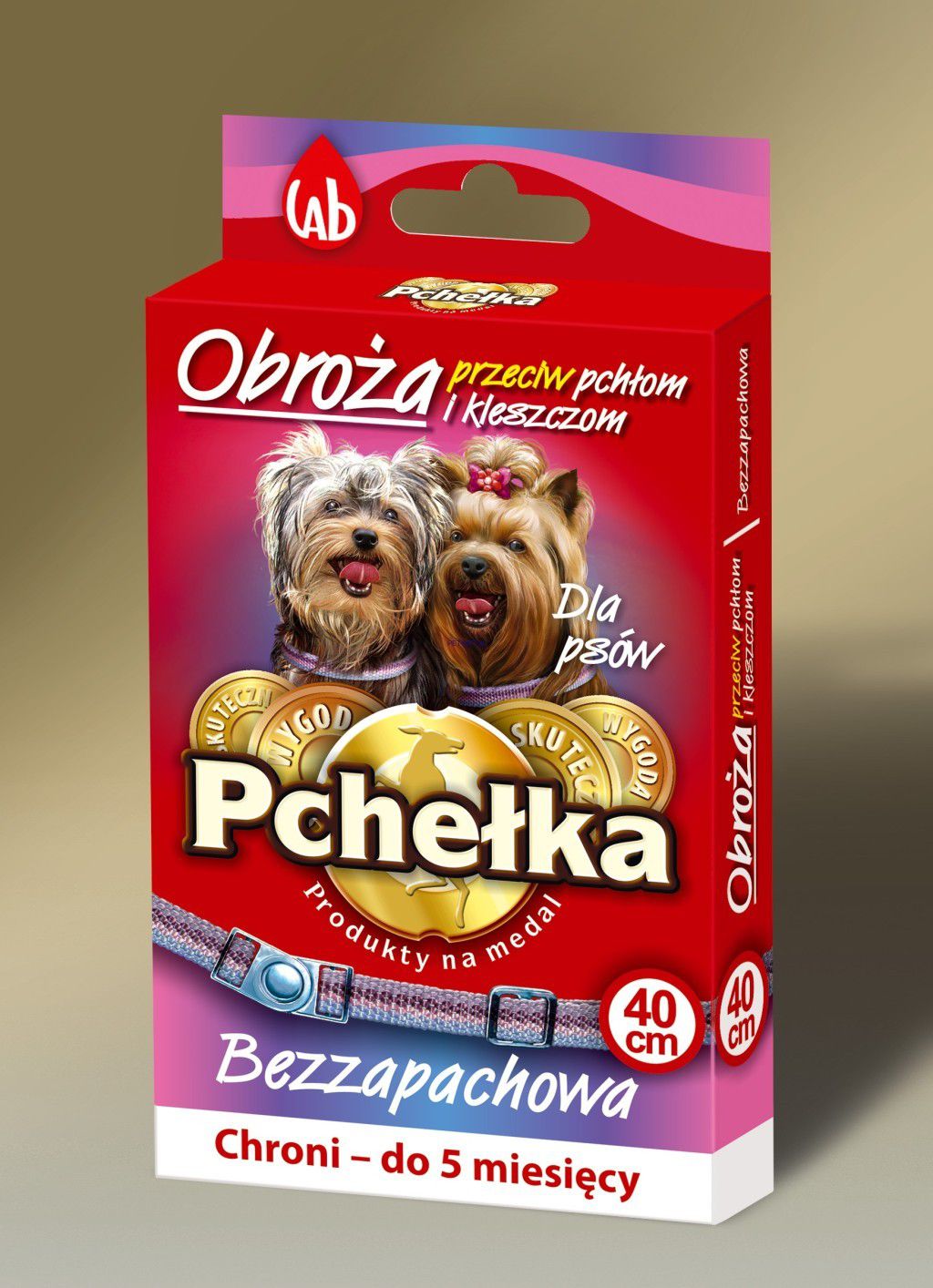 LAB PCHEŁKA OBROŻA DLA PSA 40cm