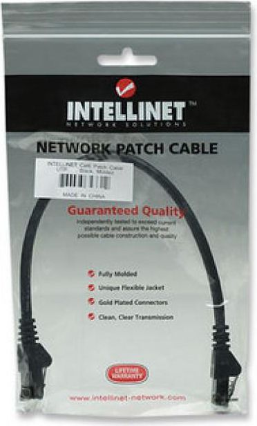 Intellinet Network Solutions PATCH CORD CAT6 UTP 0,5M CZARNY 100% MIEDŹ (342032)