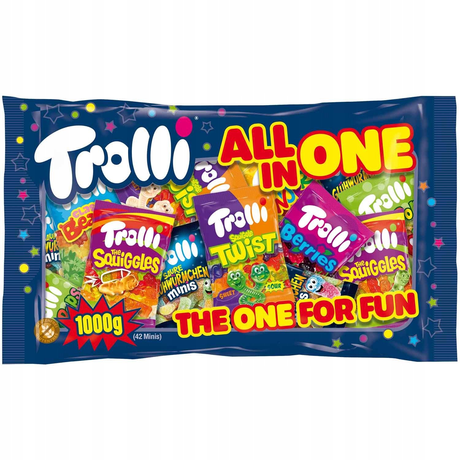 Żelki mix smaków i form All in One 1kg - Trolli