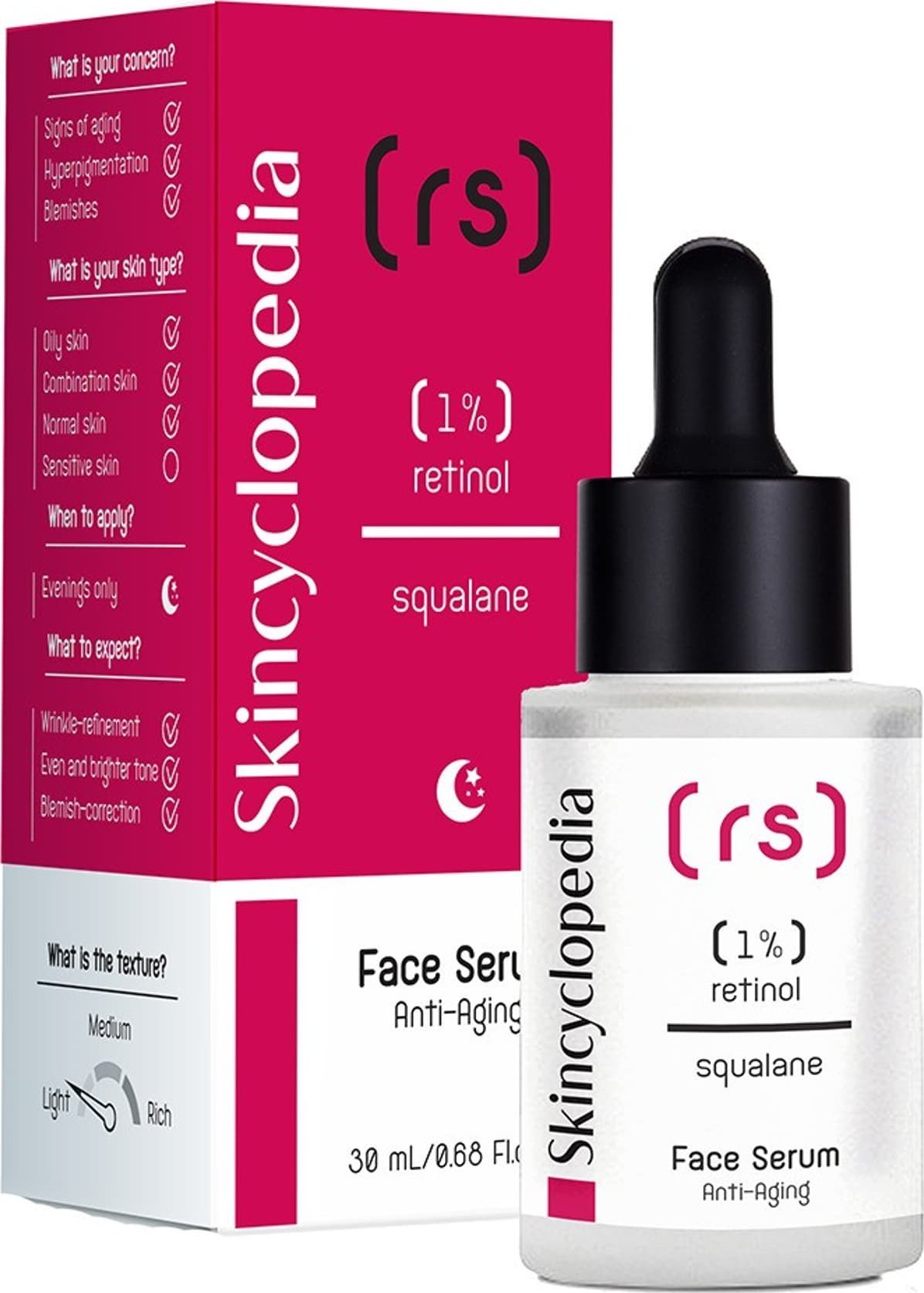 Milton SKINCYCLOPEDIA Serum do twarzy z 1% Retinolem i Skwalanem 30 ml