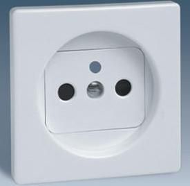 Kontakt-Simon Pokrywa gniazda pojedynczego biała (TSI-82068-30)