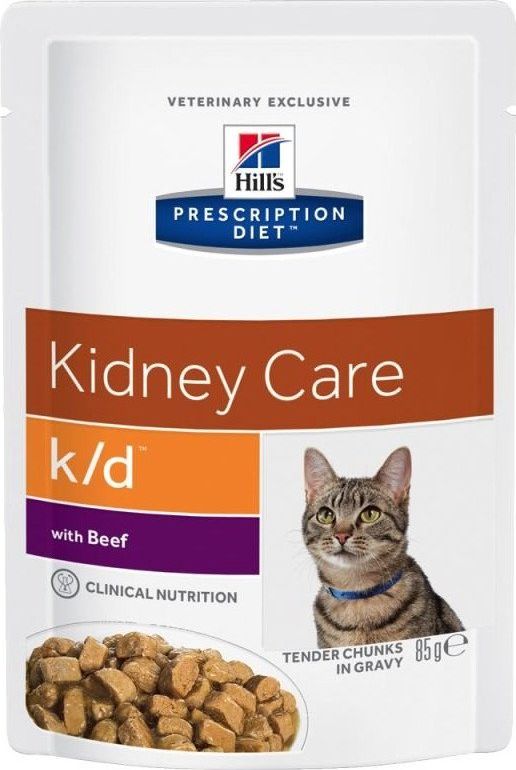 Hills HILL'S PD Prescription Diet Feline k/d Kidney Care Wołowina 85g - saszetka