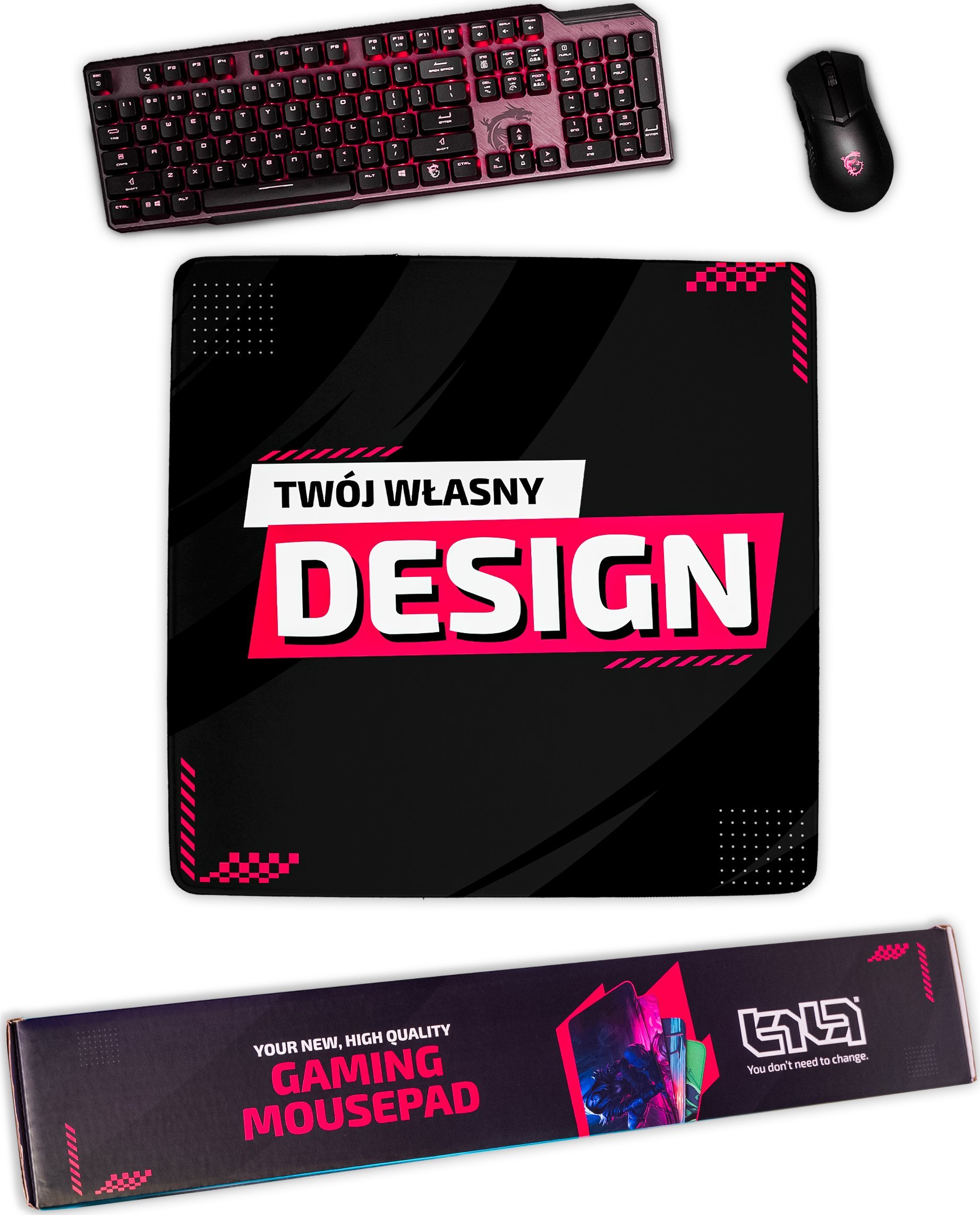 Podkładka Tilt Podkładka pod Mysz z Własnym Nadrukiem 50x50