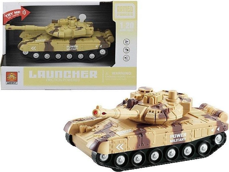 Czołg z napędem na koło ze światłem i dźwiękiem