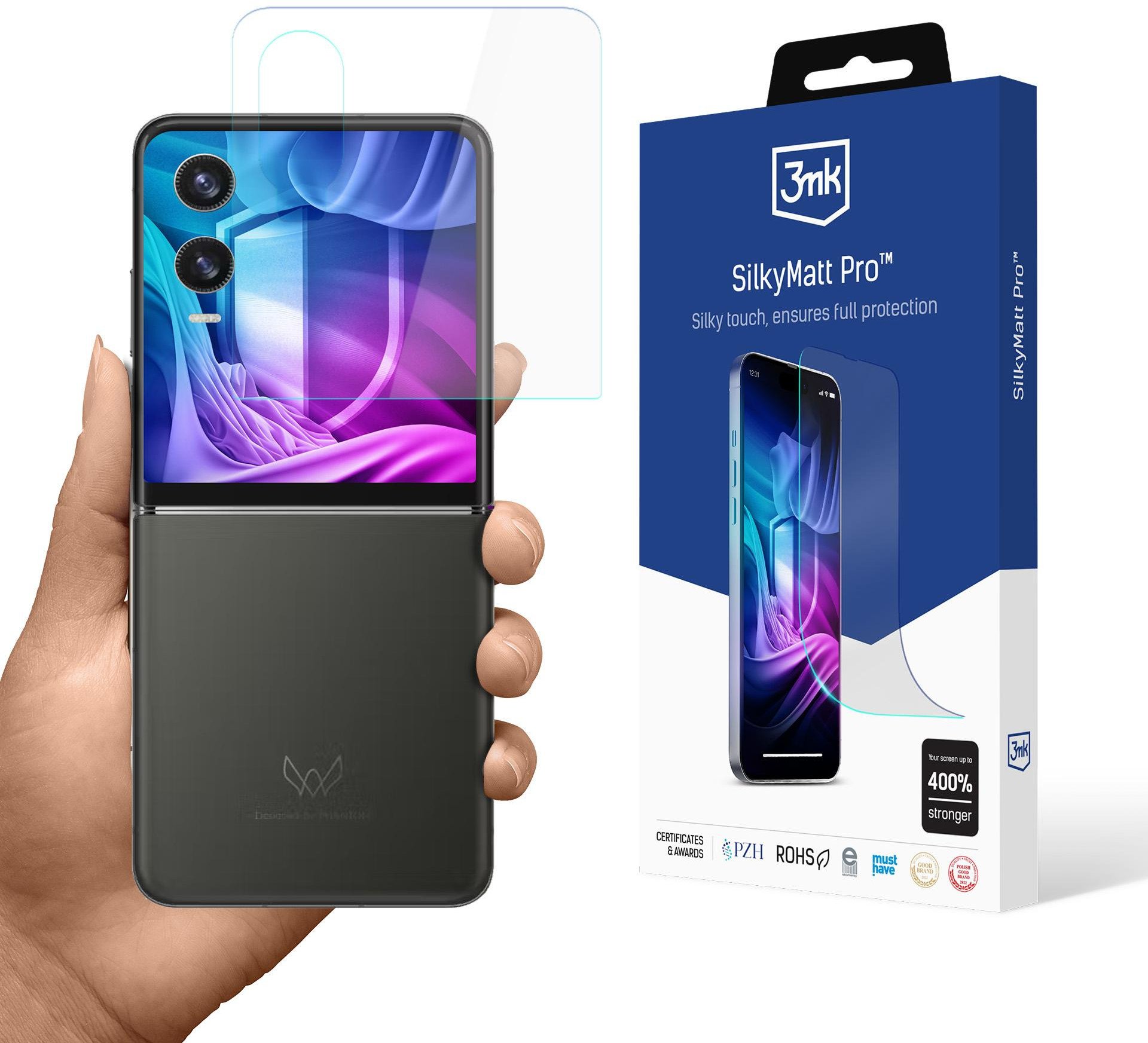 3MK TECNO PHANTOM V FLIP2 (FRONT) - SILKY MATT PRO