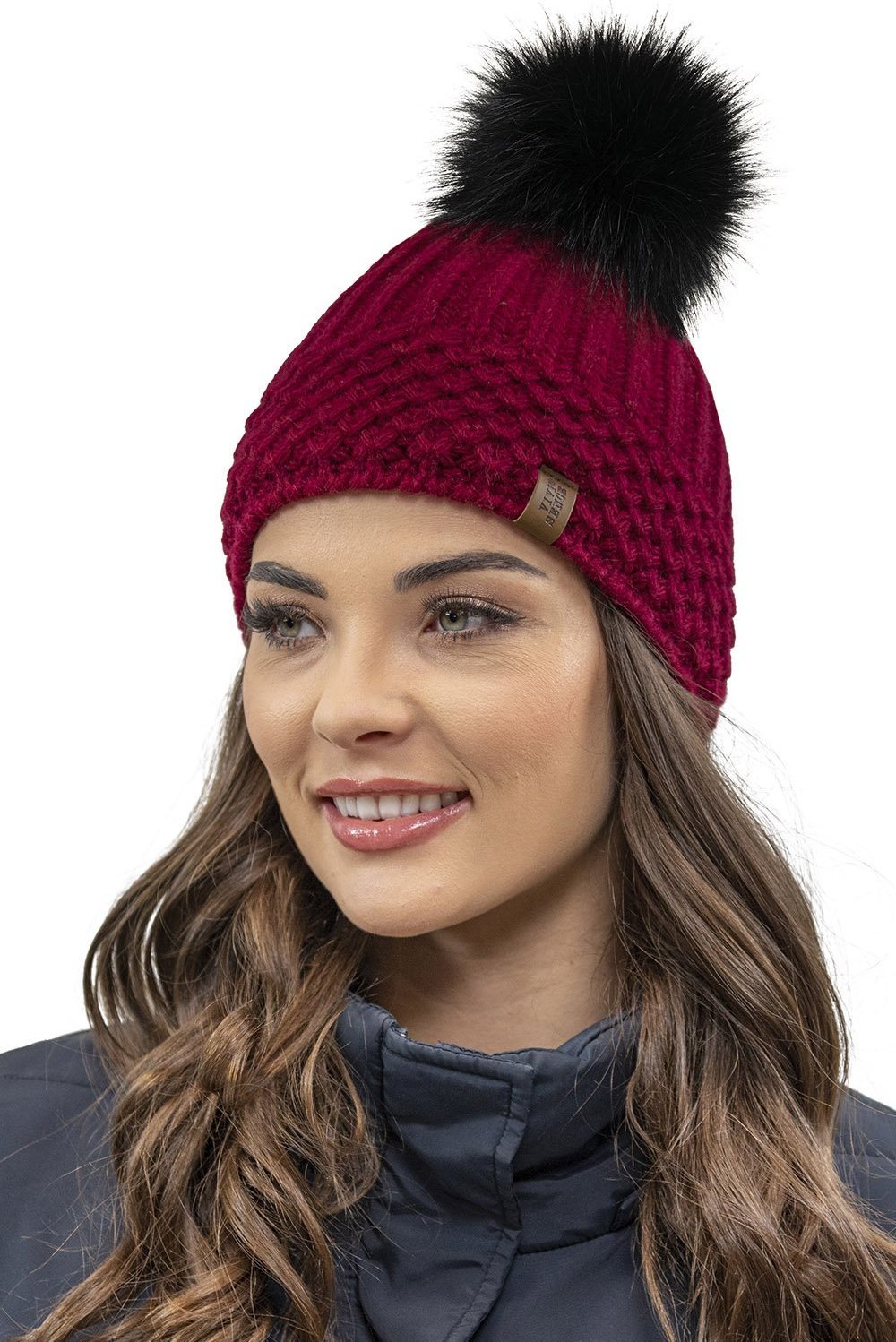 Vivisence Vivisence 7016 bordowy UNI Nakrycie głowy czapka