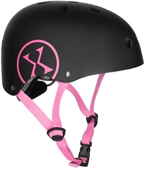 MTW001-1 KASK CZARNO-RÓŻOWY ROZM. S(52-56CM) NILS EXTREME