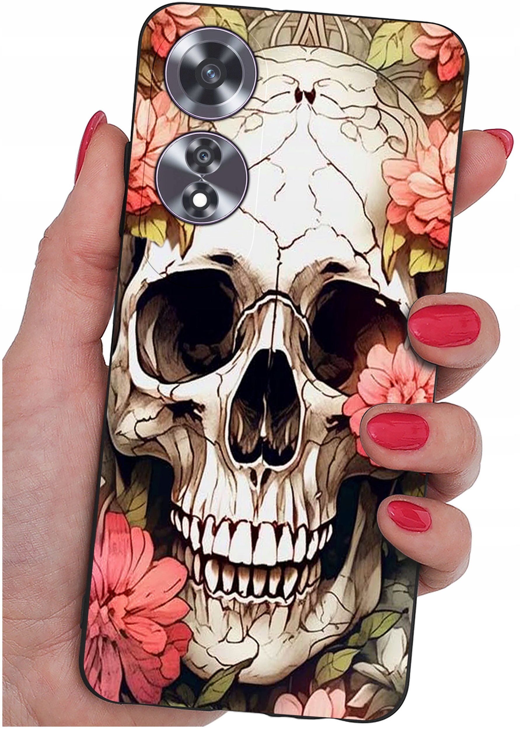 krainaGSM Etui do Oppo A60 4G wzory | SILIKONOWE MATT CASE + SZKŁO 9H