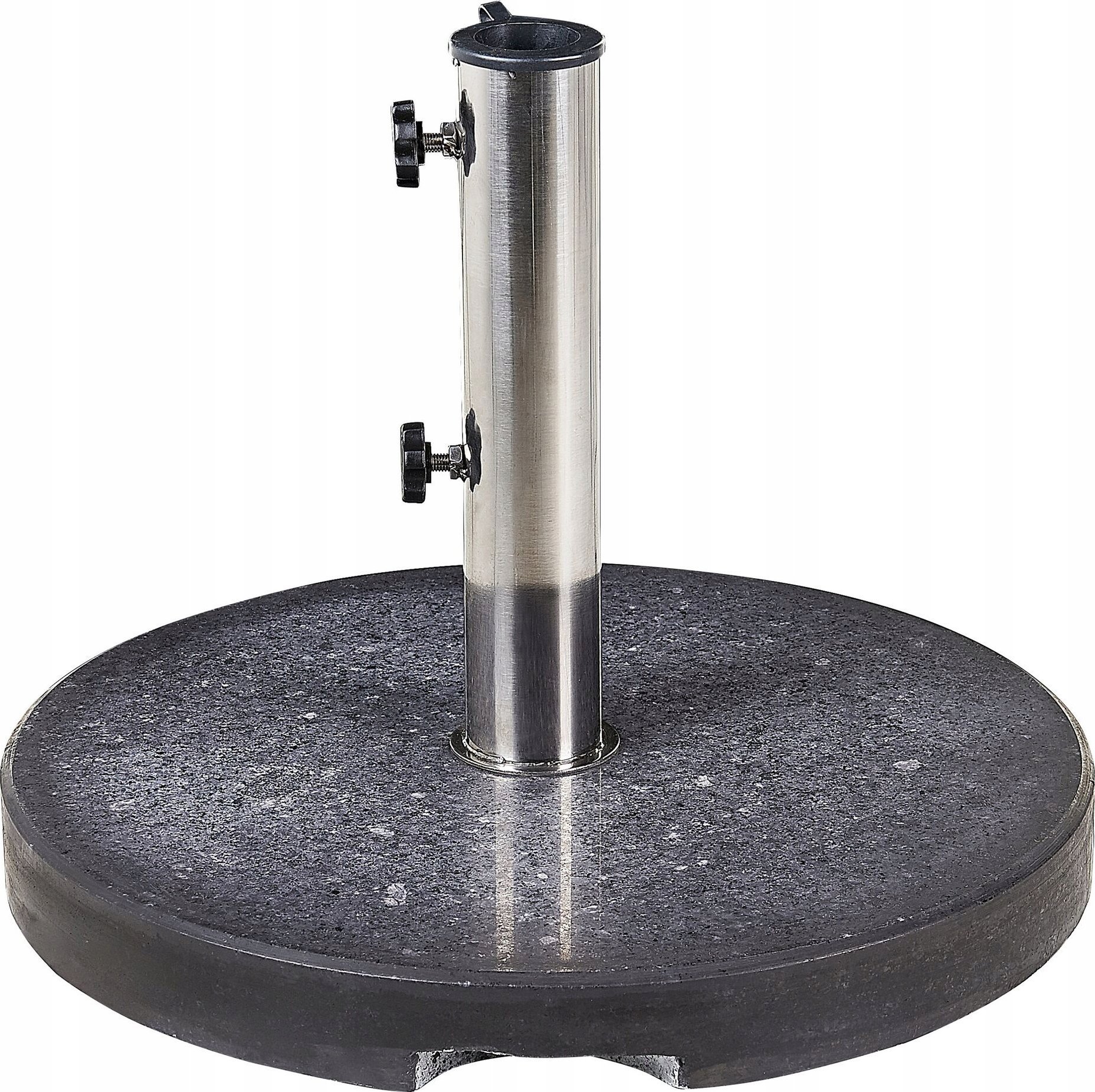 Beliani Podstawa pod parasol okrągła ⌀ 45 cm czarna CEGGIA