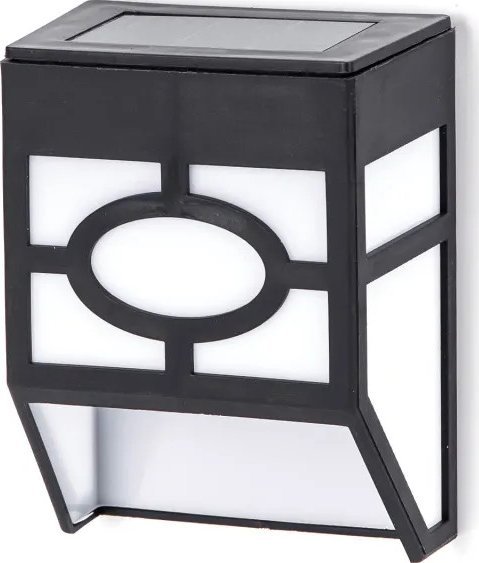 Kinkiet Aigostar Lampa ścienna solarna LED czarna RGB Lampa ścienna solarna LED czarna RGB