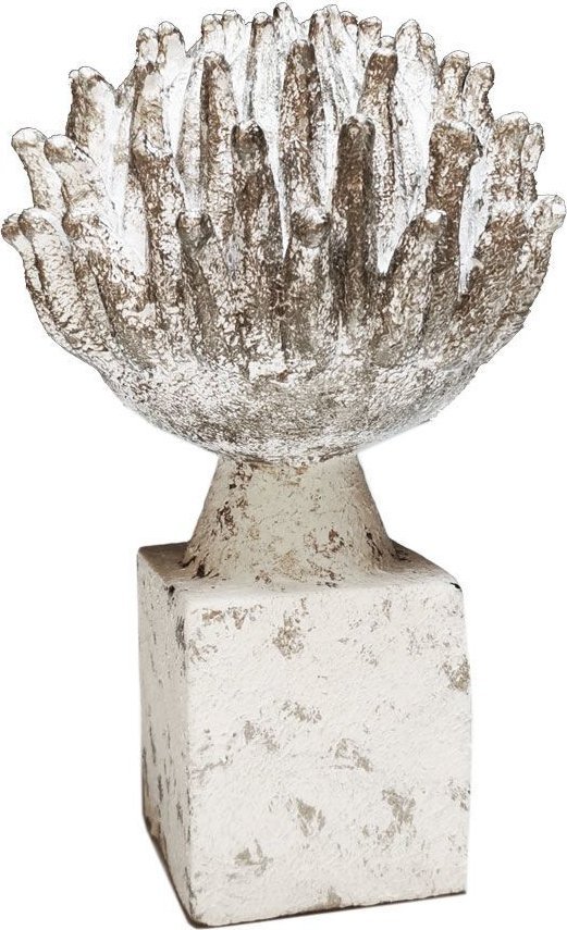 NPC Polska Rituali Domestici Fortuna Figurka rzeźba dekoracyjna szyszka 18x27 cm srebrna