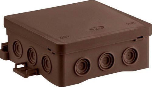 Simet Puszka instalacyjna naścienna NS7 FASTBOxHOOK, 100x100x40mm, brązowy, SIMET