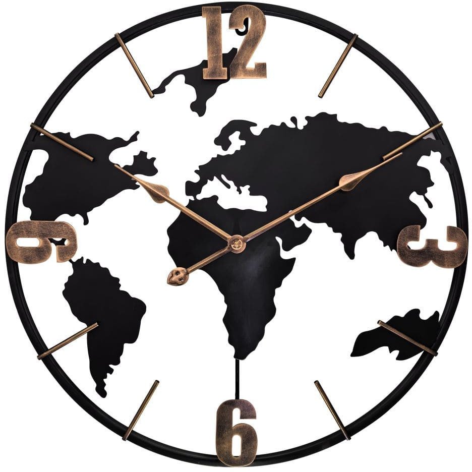 MPM Zegar ścienny E04.5458.9080 kontynenty 60 cm