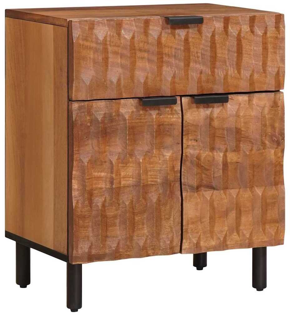 vidaXL Szafka Nocna z szufladą Brązowy 50 x 33 x 60 cm Drewno mango