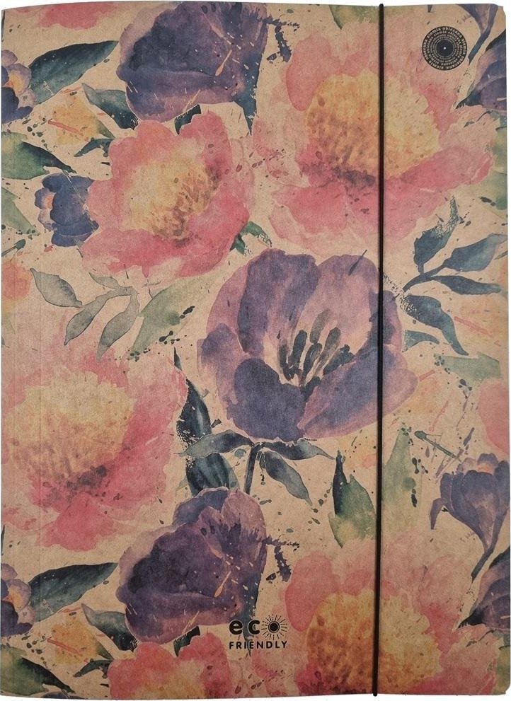 Ziemia Obiecana Teczka A4 z gumką Passion Flowers (10szt)