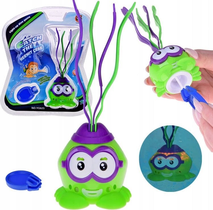 Jokomisiada Zabawka świecący Krab do nauki nurkowania zabawka do kąpieli wody SP0777