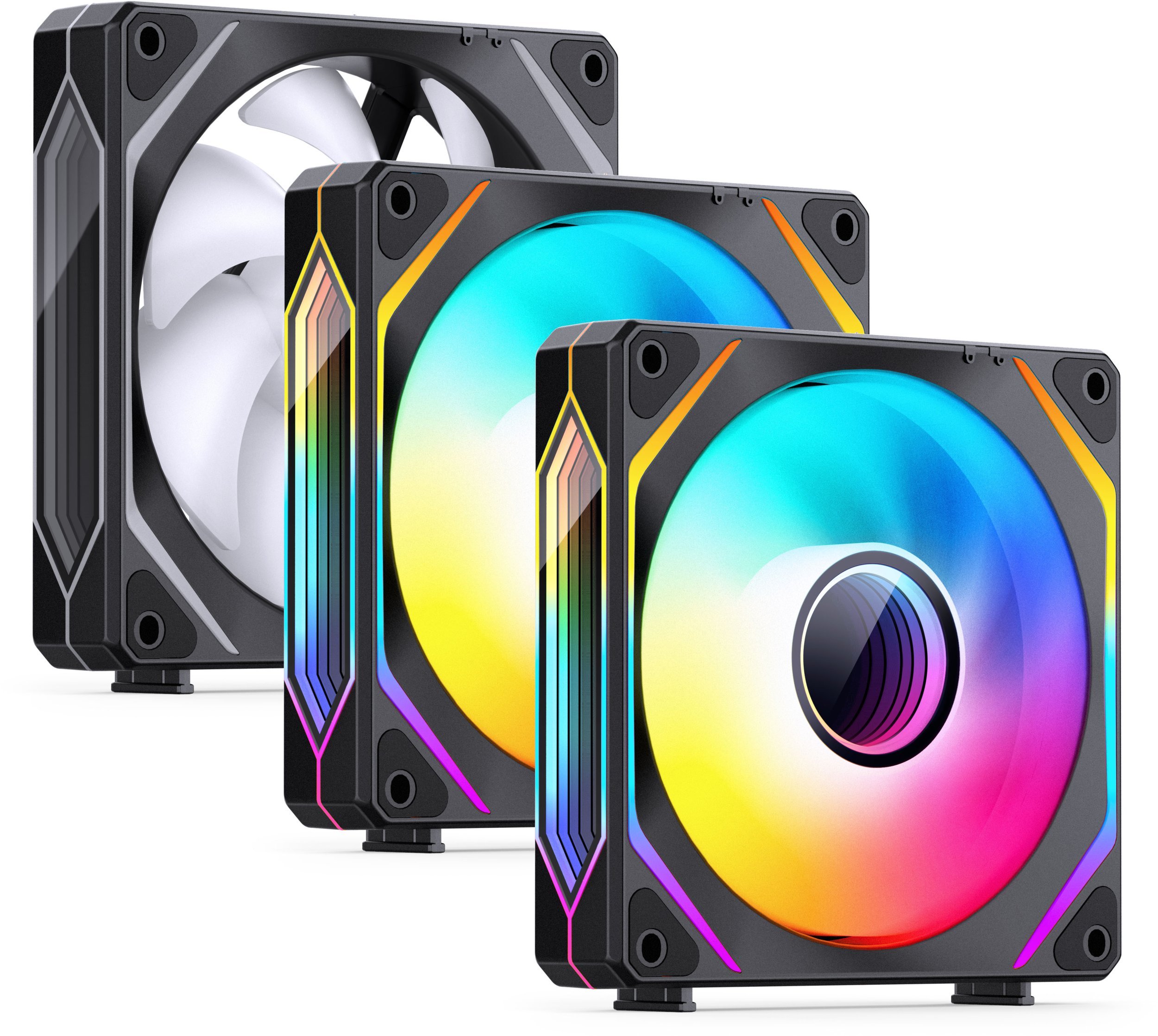 Jonsbo ZL-120B PWM ARGB Lüfter 3er Pack, reguläre Ausrichtung - 120mm, schwarz