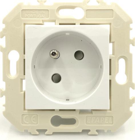 Efapel EFAPEL QUADRO45 GNIAZDO POJEDYNCZE Z UZIEMIENIEM 45112 KWBR