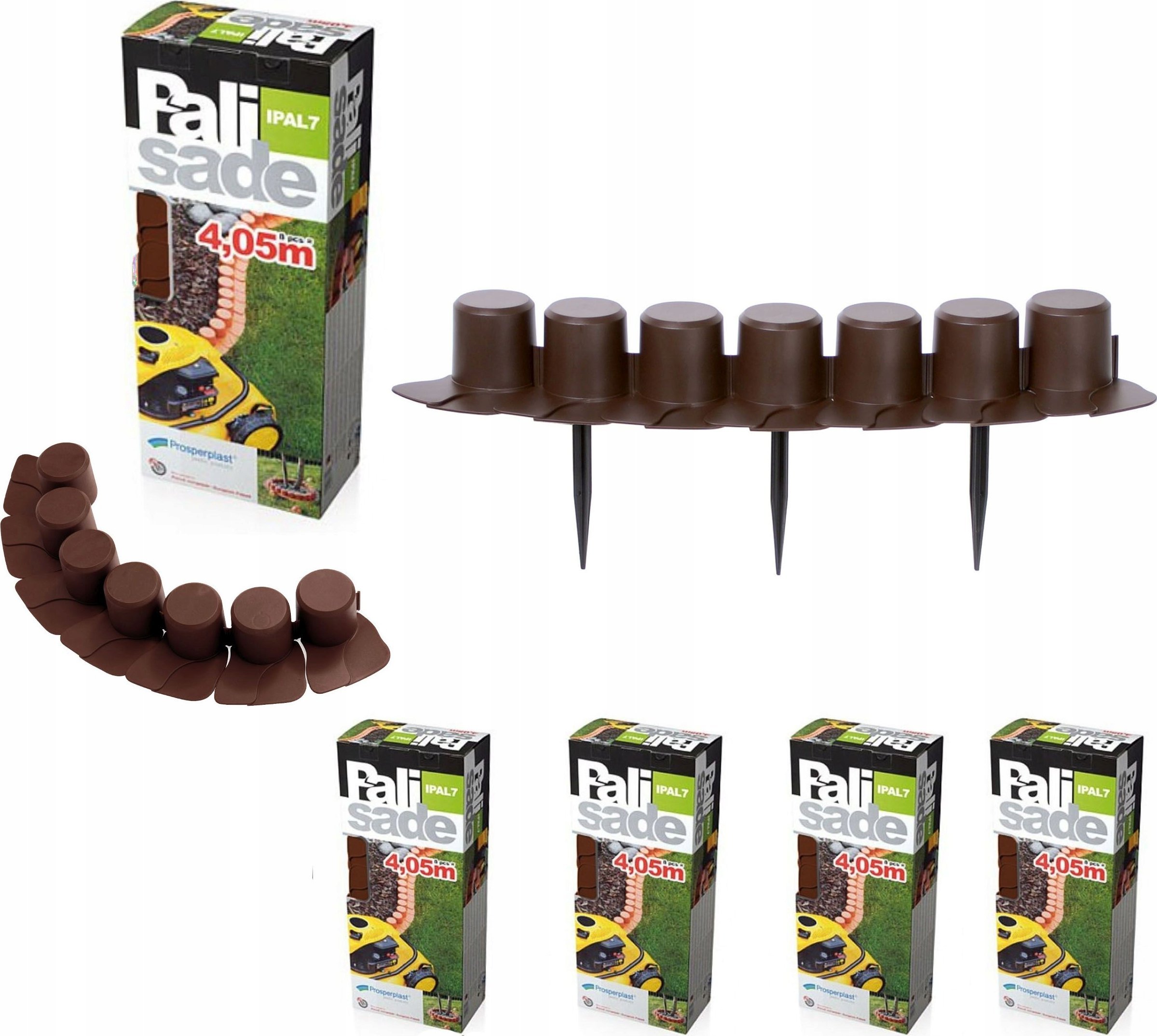 Palisada ogrodowa z kołnierzem IPAL7 20m Płotek