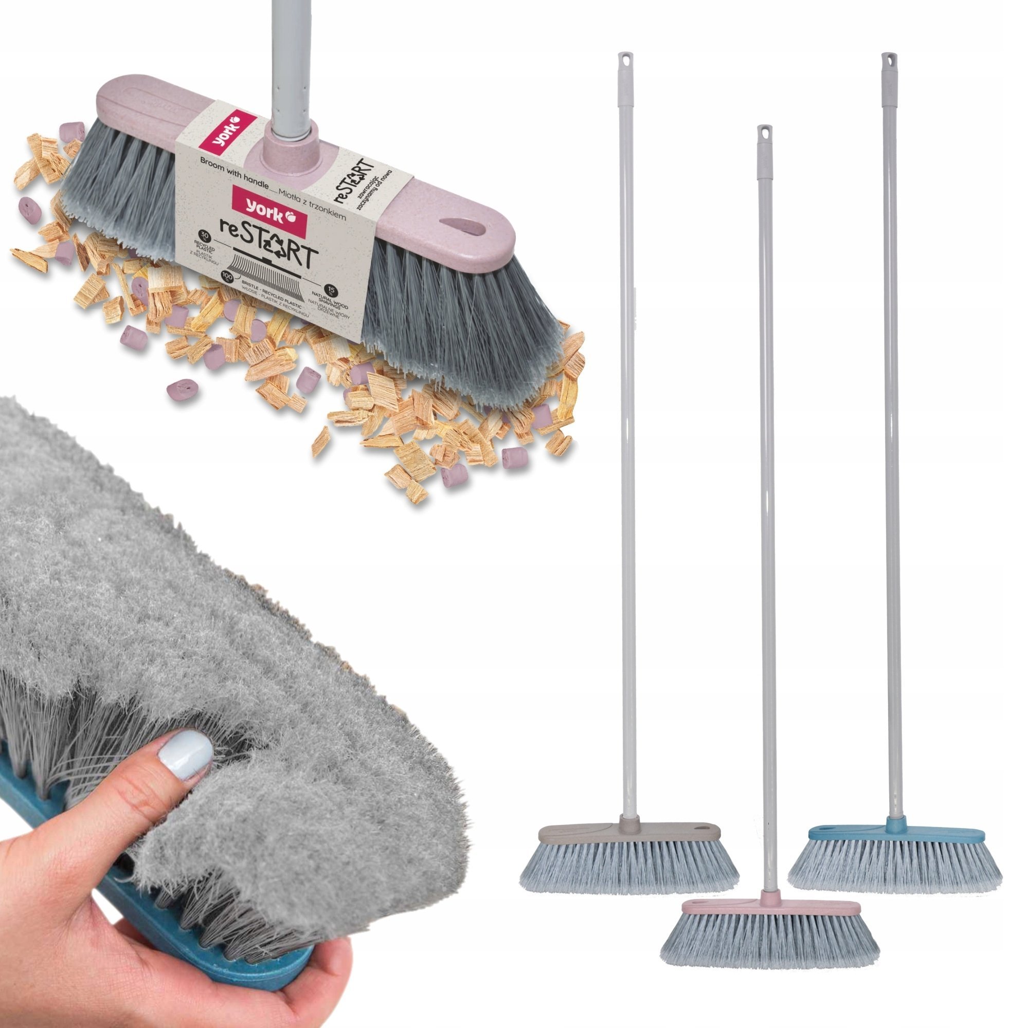 York Gridas szczotka do zamiatania 120 cm reSTART 5903355149408 5903355149408 (5903355149408)