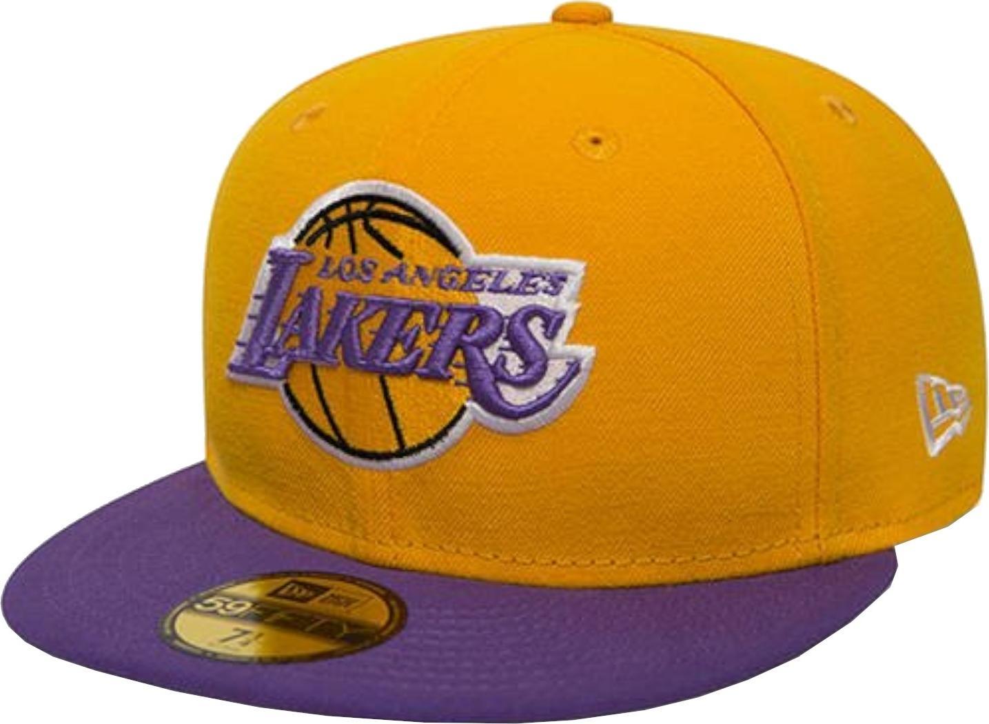 New Era New Era Los Angeles Lakers NBA Basic Cap 10861623 Żółte 7 1/4