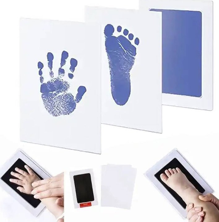 Aptel Niebrudzący Zestaw do Wykonywania Odcisku Rączki Stópki Dziecka DA82A