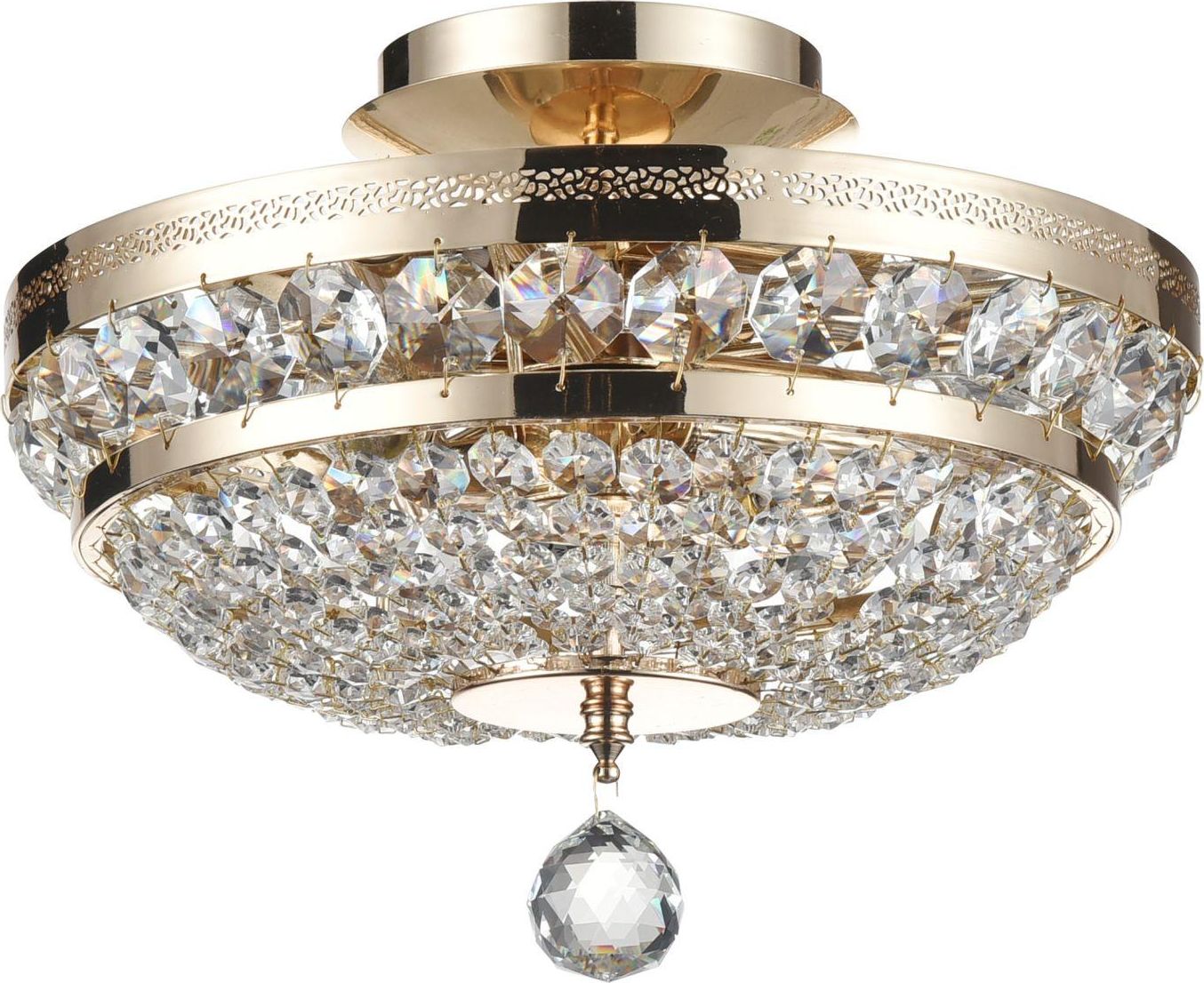 Lampa sufitowa Maytoni Glamour lampa przysufitowa do salonu Maytoni Ottilia DIA700-CL-03-G