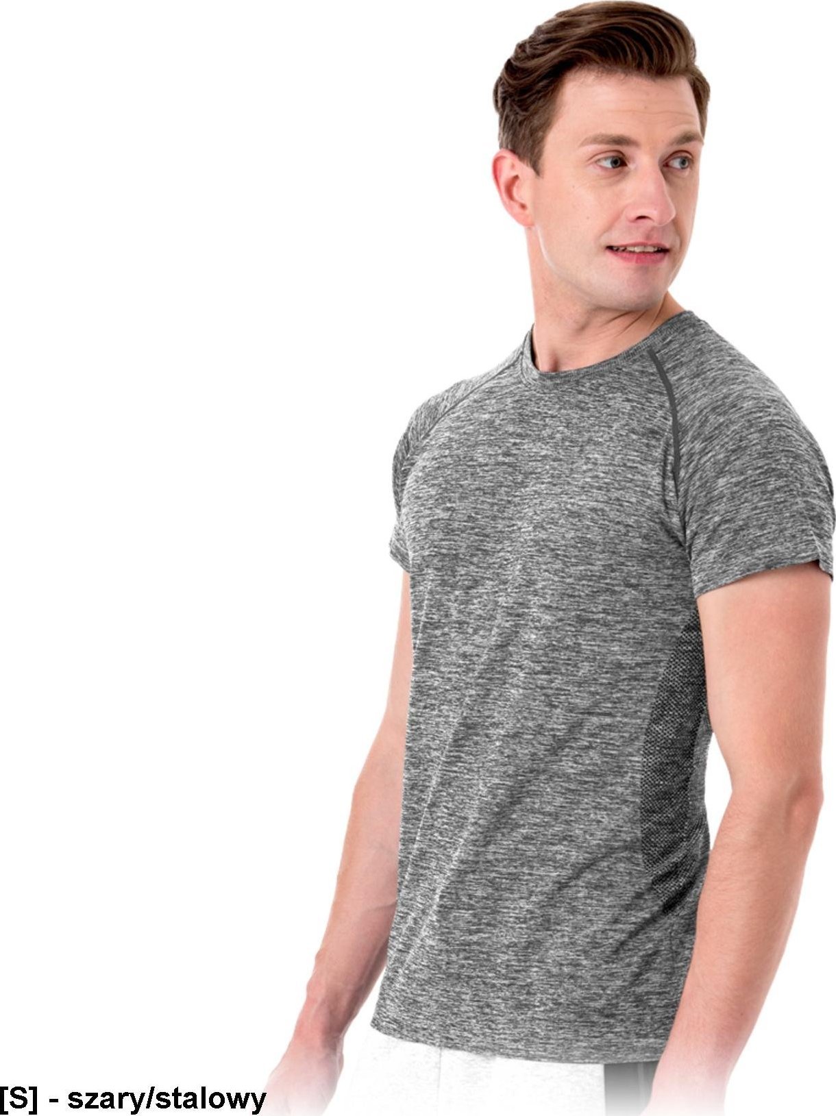 R.E.I.S. TROMS-SS - Koszulka termoaktywna z krótkim rękawem TROMS - szary/stalowy L