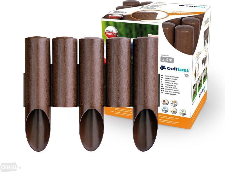 Cellfast Palisada ogrodowa Standard 2.3m, brąz-13773