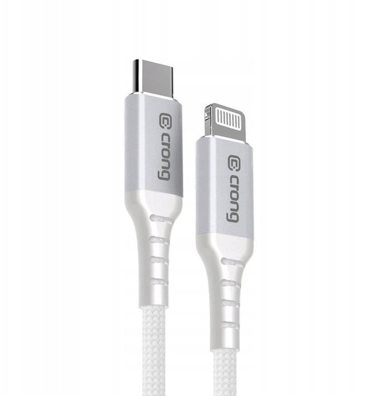 Kabel USB Crong USB-C - Lightning 1.5 m Biały