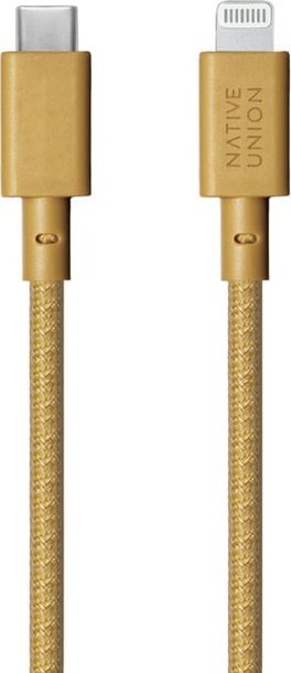 Kabel USB Native Union Lightning - USB-C 3 m Żółty (BELT-CL-KFT-3-NP)
