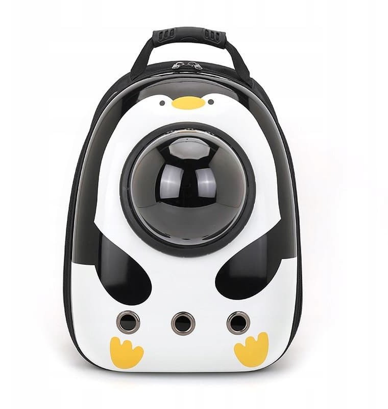 Plecak do transportu ZWIERZĄT KOTÓW Transporter KOSMICZNY XL BIAŁY PINGWIN