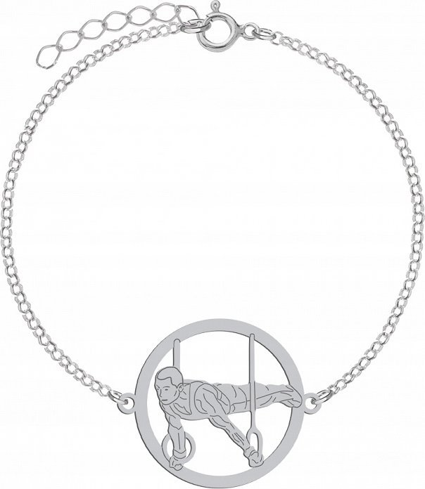 Radziszewska Jewellery Bransoletka Srebrna Gimnastyka Przyrządowa Łańcuszek 925 GRAWER GRATIS