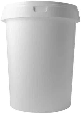 BUCKET PLASTIC FOOD WITH COVER 62L WHITE