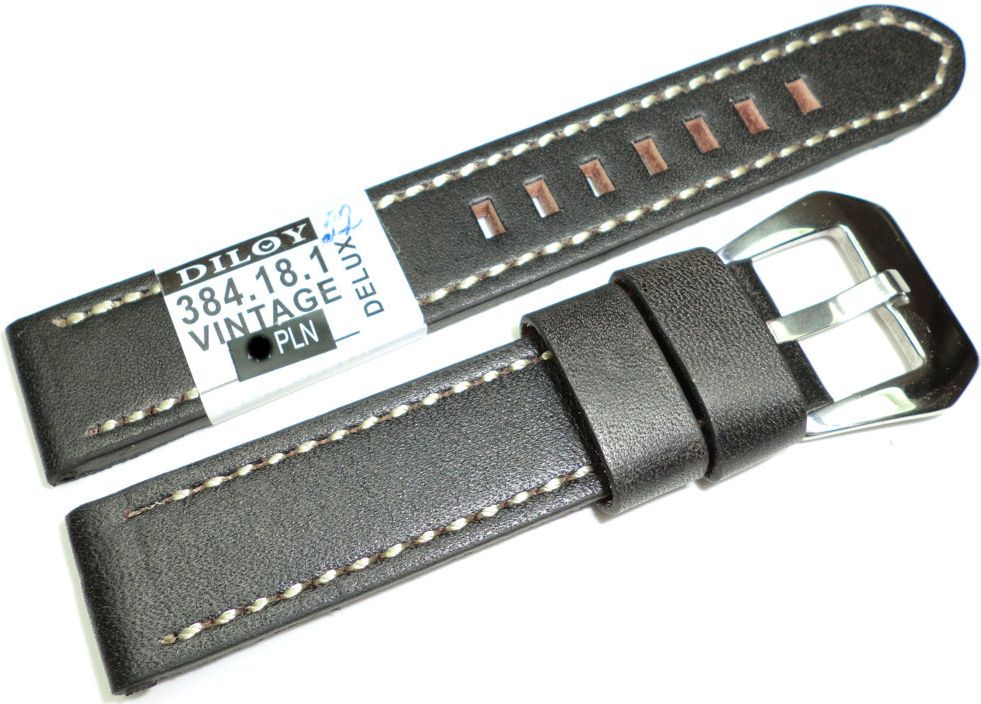 Diloy Skórzany pasek do zegarka 18 mm Diloy 384.18.1.22
