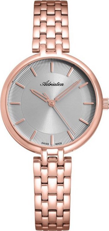 Zegarek Adriatica Zegarek damski Adriatica A3763.9117Q różowe złoto