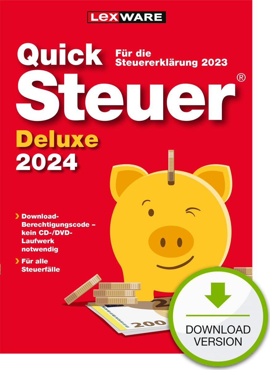 Program Lexware ESD QuickSteuer Deluxe 2024