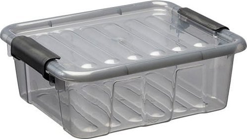 Plast Team Pojemnik Home Boxz pokrywą 1.6 L, szary 22360804 Plast Team