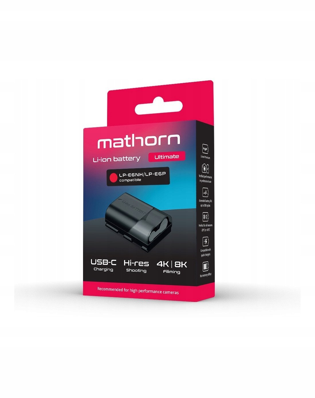 Bateria Mathorn MB-204 Ultimate 2600mAh USB-C zamiennik LP-E6NH/E6P