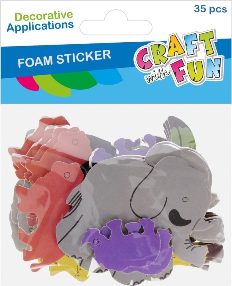 Craft with Fun OZDOBA DEK EVA ZOO SPRZYL 35SZT CF PBH 12/144