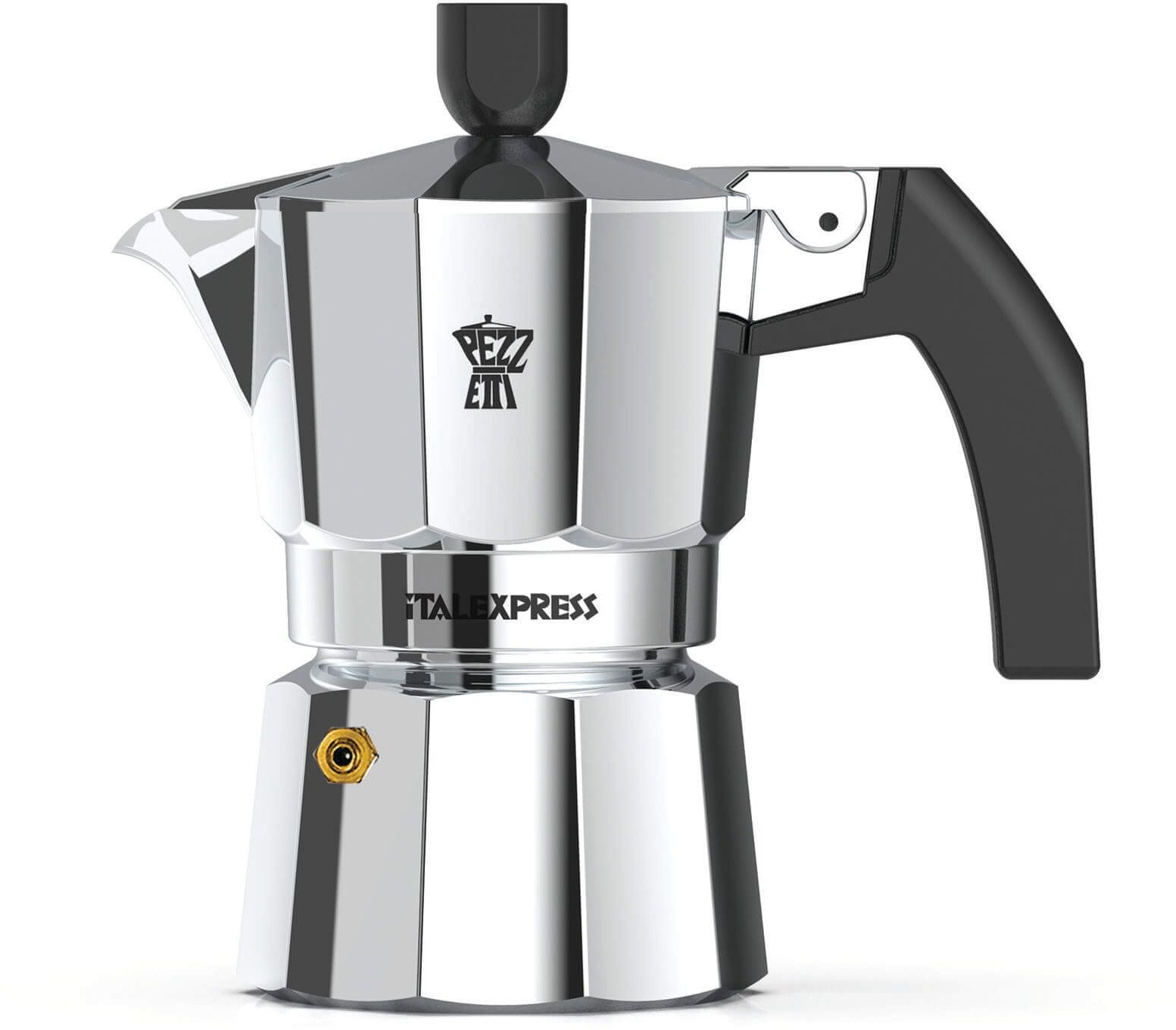 Kawiarka aluminiowa Pezzetti Italexpress 1 filiżanka włoski styl srebrna