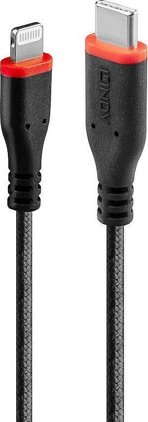 Kabel USB Lindy Lightning - USB-C 0.5 m Czarny (31285)