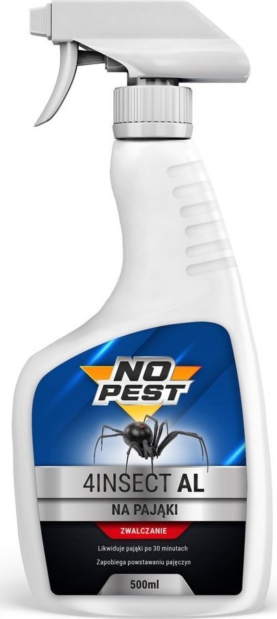 NO PEST Spray na Pająki 500ml Preparat Aerozol Oprysk Płyn Środek na Pająki Pajęczyny