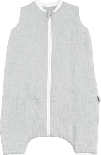 PULP BAMBOO Śpiworek Muślinowy całoroczny ze Skarpetkami - Siwy- 1 TOG od 1 roku do 2,5lat