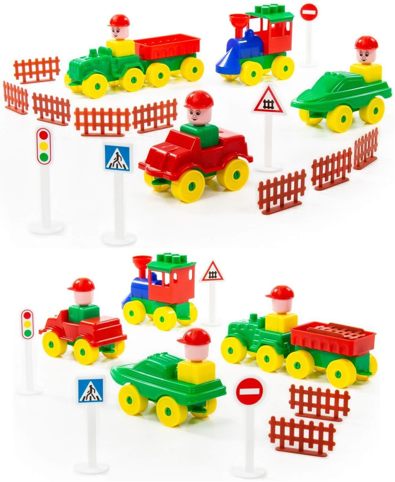 Polesie Klocki mały wędrowiec 54el.