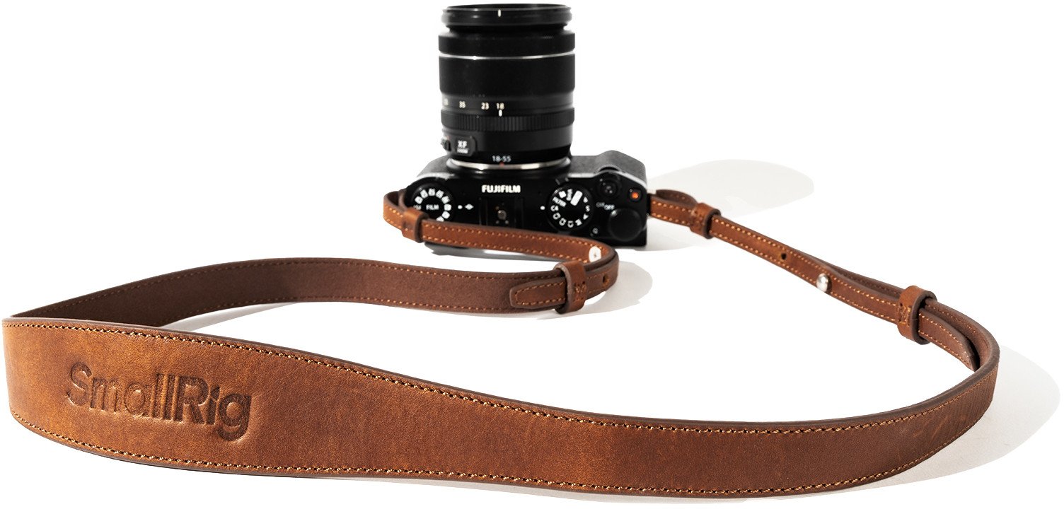 SmallRig 5209 Uniwersalny brązowy skórzany pasek na ramię